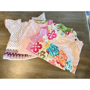 Tea Collection Baby Girl Dress Bundle 5pc Floral Striped Geometric 3-12 Months